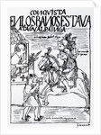 Sebastian de Benalcazar and Hernando Pizarro confront Atahualpa Inca at the Royal Baths in Cajamarca by Felipe Huaman Poma de Ayala