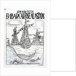 The voyage to the New World taken by Christopher Columbus, Juan Diaz de Solis, Diego de Almagro, Francisco Pizarro, Vasco Nunez de Balboa and Martin Fernandez de Enciso by Felipe Huaman Poma de Ayala