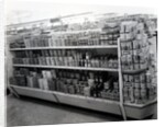 Household requisites aisle, Woolworths store, 1956 by English Photographer