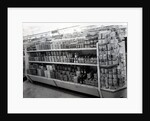 Household requisites aisle, Woolworths store, 1956 by English Photographer