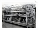 Household requisites aisle, Woolworths store, 1956 by English Photographer