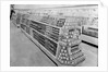 Tinned foods aisle, Woolworths store, 1956 by English Photographer