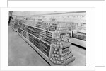 Tinned foods aisle, Woolworths store, 1956 by English Photographer
