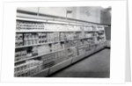 Cake and pudding mixture aisle, Woolworths store, 1956 by English Photographer