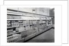 Cake and pudding mixture aisle, Woolworths store, 1956 by English Photographer