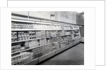 Cake and pudding mixture aisle, Woolworths store, 1956 by English Photographer