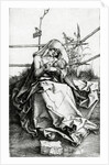 Virgin and Child seated on a grass bench, 1503 by Albrecht Dürer or Duerer