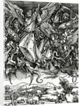 St. Michael fighting the Dragon, 1498 by Albrecht Dürer or Duerer