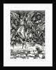 St. Michael fighting the Dragon, 1498 by Albrecht Dürer or Duerer