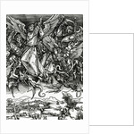 St. Michael fighting the Dragon, 1498 by Albrecht Dürer or Duerer