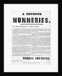 A Defence of Nunneries by Theresa Arundell, 1851 by English School