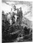 Schloss Prunn in Altmuhlthal, print by Friedrich Wilhelm Bollinger, 1818 by Domenico Quaglio (after)