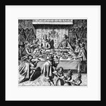 The Spanish Ambassador dines with the King James I of England, c.1620-25 by Spanish School