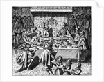 The Spanish Ambassador dines with the King James I of England, c.1620-25 by Spanish School