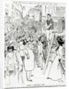 Scene I, Petticoat Lane, published in 'Punch's Almanack for 1898' by Phil May