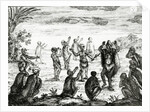 The Hottentots Worship the Moon by English School