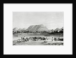 Mountains & Market Canoes near Bokwen by William Allen