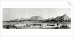 Mountains & Market Canoes near Bokwen by William Allen