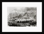 The Abyssinian Expedition: The Battle at Arogee, before Magdala, on Good Friday, April 10, published in 'The Illustrated London News'. 1868 by English School