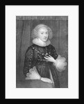 Mary Sidney, Countess of Pembroke, engraved by W.J.Fry by Marcus the Younger (after) Gheeraerts