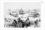 General bird's-eye view of the Imperial Durbar at Delhi, published in the Illustrated London News 10 Februrary 1877 by English School