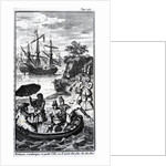 French Illustration for 'Robinson Crusoe' by Daniel Defoe by French School