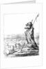 La Fontaine Renewed, Prussian Wolf disguised as a shepherd to guard German sheep by Honore Daumier