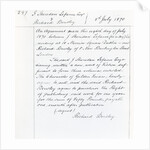 Publishing contract between Joseph Sheridan Le Fanu and Richard Bentley for 'The Chronicles of Golden Friars', 1870 by English School