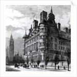 The New Police Offices on the Victoria Embankment by English School