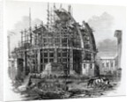 The New Reading-Room at the British Museum, in course of construction by English School