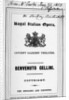 Programme for the opera 'Benvenuto Cellini' by Berlioz, performed in 1853 by English School