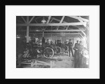 A WWI motorcycle repair shop by English Photographer