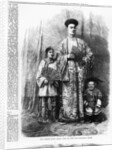 The Chinese Giant, Chang, with his wife and attendant dwarf, published in 'The Illustrated London News', September 30 1865 by English School