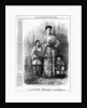 The Chinese Giant, Chang, with his wife and attendant dwarf, published in 'The Illustrated London News', September 30 1865 by English School