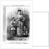 The Chinese Giant, Chang, with his wife and attendant dwarf, published in 'The Illustrated London News', September 30 1865 by English School