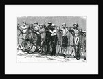 Bicycle Race from Bath to London - The Start by English School
