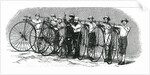 Bicycle Race from Bath to London - The Start by English School