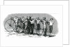Bicycle Race from Bath to London - The Start by English School