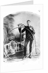 Young Man with a Penny-Farthing, c.1870s by English Photographer