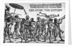 Der Kunig von Gutzin, print made by Georg Glockendon, 1511 by Hans Burgkmair