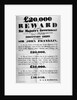 Poster offering a reward for the discovery of the lost Franklin Artic Expedition, 1850 by English School