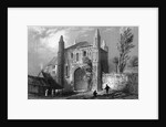 Gateway of St. John's Abbey, Colchester, Essex, 1832 by William Henry Bartlett
