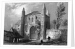 Gateway of St. John's Abbey, Colchester, Essex, 1832 by William Henry Bartlett