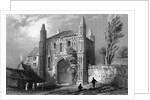 Gateway of St. John's Abbey, Colchester, Essex, 1832 by William Henry Bartlett