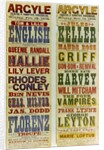 Posters for the Argyle Theatre of Varieties, Birkenhead, 1898 by English School