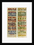 Posters for the Argyle Theatre of Varieties, Birkenhead, 1898 by English School