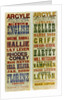 Posters for the Argyle Theatre of Varieties, Birkenhead, 1898 by English School