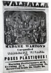 Handbill advertising 'Madame Warton's Unequalled Tableaux Vivans and Poses Plastiques', c.1847 by English School