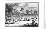 Sacrifice that the Floridians make to the Sun of their first born by Theodor de Bry
