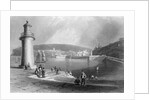 Whitehaven Harbour, c.1840-50 by William Henry Bartlett